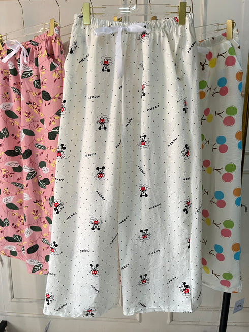 Cute Print Summer Pants with Pockets
